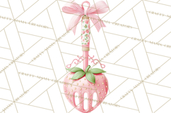 Strawberry Garden Clipart, Cute Strawberry Gardening Png Product Image 4