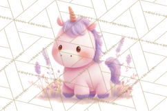 Fantasy Baby Creatures Clipart PNG, Cute Pastel Watercolor Product Image 4