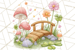 St Patrick’s Day Fairies Clipart, Miniature Irish Fairy Png Product Image 4