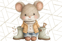 Garden Friends Clipart, Spring Animals Clip Art PNG Product Image 4