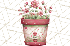 Cozy Cottage Garden Clipart, Pastel Flowers, Garden Tools Product Image 4