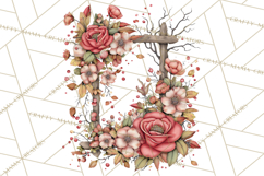 Moody Romantic Grunge PNG, Deep Red Lace Clipart, Gothic Product Image 4