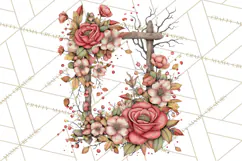 Moody Romantic Grunge PNG, Deep Red Lace Clipart, Gothic Product Image 4