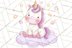 Fantasy Baby Creatures Clipart PNG, Cute Pastel Watercolor Product Image 5