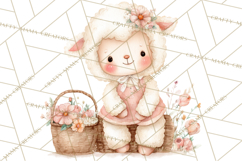 Spring Animals Clipart PNG, Cute Baby Animals, Pastel Spring Product Image 2