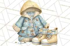 Rainy Day Clipart, Spring Rain Mini World PNG, Tiny Animal Product Image 2