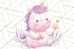 Fantasy Baby Creatures Clipart PNG, Cute Pastel Watercolor Product Image 2