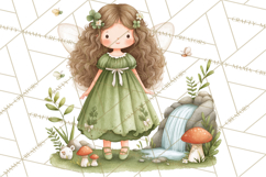 St Patrick’s Day Fairies Clipart, Miniature Irish Fairy Png Product Image 2
