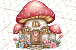 Valentine Mini World, Heart Mushroom Forest, Fairy Love Png Product Image 3