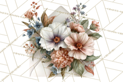 Romantic Letter Clipart, Love Notes Clip Art PNG, Floral Product Image 3