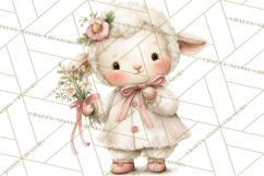 Spring Animals Clipart PNG, Cute Baby Animals, Pastel Spring Product Image 4