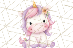 Fantasy Baby Creatures Clipart PNG, Cute Pastel Watercolor Product Image 4