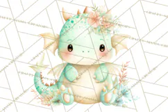 Fantasy Baby Creatures Clipart PNG, Cute Pastel Watercolor Product Image 5