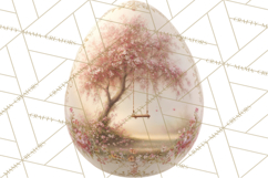 Elegant Easter Bunny Clipart PNG, Spring Easter Egg Clip Art Product Image 5