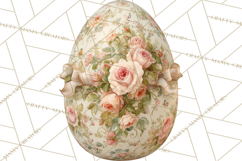 Elegant Easter Bunny Clipart PNG, Spring Easter Egg Clip Art Product Image 2