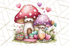 Valentine Mini World, Heart Mushroom Forest, Fairy Love Png Product Image 2