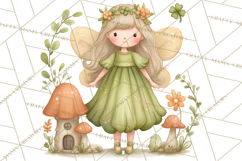 St Patrick’s Day Fairies Clipart, Miniature Irish Fairy Png Product Image 2