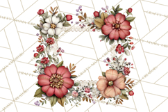 Moody Romantic Grunge PNG, Deep Red Lace Clipart, Gothic Product Image 3