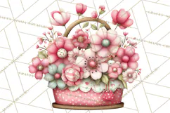 Cozy Cottage Garden Clipart, Pastel Flowers, Garden Tools Product Image 3