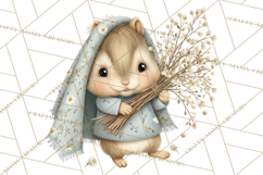 Rainy Day Clipart, Spring Rain Mini World PNG, Tiny Animal Product Image 3