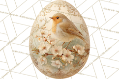 Elegant Easter Bunny Clipart PNG, Spring Easter Egg Clip Art Product Image 3