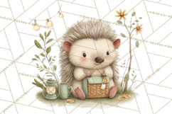 Garden Friends Clipart, Spring Animals Clip Art PNG Product Image 4