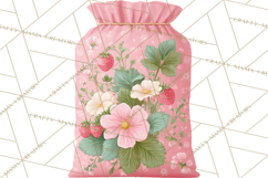 Strawberry Garden Clipart, Cute Strawberry Gardening Png Product Image 4