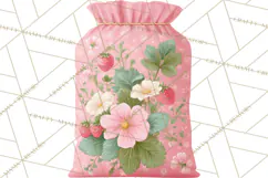 Strawberry Garden Clipart, Cute Strawberry Gardening Png Product Image 4
