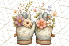 Garden Friends Clipart, Spring Animals Clip Art PNG Product Image 2