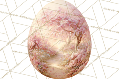 Elegant Easter Bunny Clipart PNG, Spring Easter Egg Clip Art Product Image 2