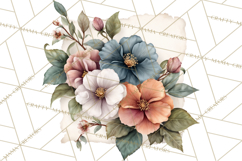 Romantic Letter Clipart, Love Notes Clip Art PNG, Floral Product Image 3