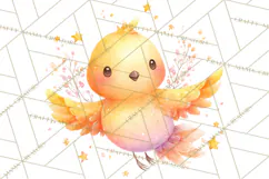 Fantasy Baby Creatures Clipart PNG, Cute Pastel Watercolor Product Image 4