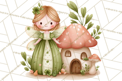 St Patrick’s Day Fairies Clipart, Miniature Irish Fairy Png Product Image 5