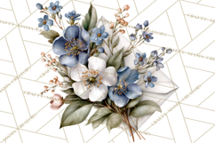 Romantic Letter Clipart, Love Notes Clip Art PNG, Floral Product Image 3