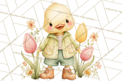 Spring Animals Clipart PNG, Cute Baby Animals, Pastel Spring Product Image 3