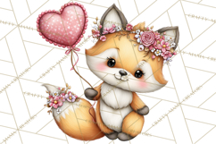 Valentine Mini World, Heart Mushroom Forest, Fairy Love Png Product Image 3