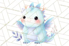 Fantasy Baby Creatures Clipart PNG, Cute Pastel Watercolor Product Image 4
