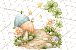 St Patrick’s Day Fairies Clipart, Miniature Irish Fairy Png Product Image 5