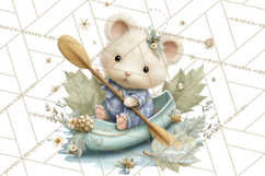 Rainy Day Clipart, Spring Rain Mini World PNG, Tiny Animal Product Image 5