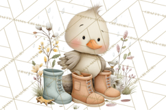 Garden Friends Clipart, Spring Animals Clip Art PNG Product Image 5