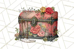 Moody Romantic Grunge PNG, Deep Red Lace Clipart, Gothic Product Image 2
