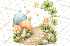 St Patrick’s Day Fairies Clipart, Miniature Irish Fairy Png Product Image 3