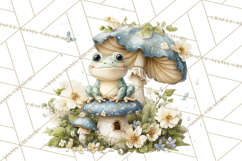 Rainy Day Clipart, Spring Rain Mini World PNG, Tiny Animal Product Image 4