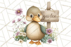 Garden Friends Clipart, Spring Animals Clip Art PNG Product Image 4