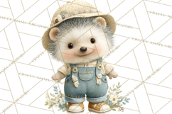 Rainy Day Clipart, Spring Rain Mini World PNG, Tiny Animal Product Image 2
