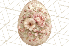 Elegant Easter Bunny Clipart PNG, Spring Easter Egg Clip Art Product Image 2