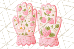 Strawberry Garden Clipart, Cute Strawberry Gardening Png Product Image 2
