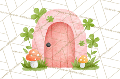 Cottagecore St Patrick’s Day Clipart, Mini Irish Cottage Png Product Image 4