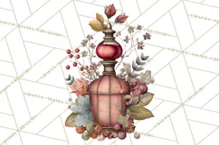 Moody Romantic Grunge PNG, Deep Red Lace Clipart, Gothic Product Image 3