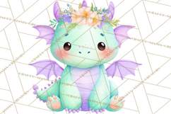 Fantasy Baby Creatures Clipart PNG, Cute Pastel Watercolor Product Image 4